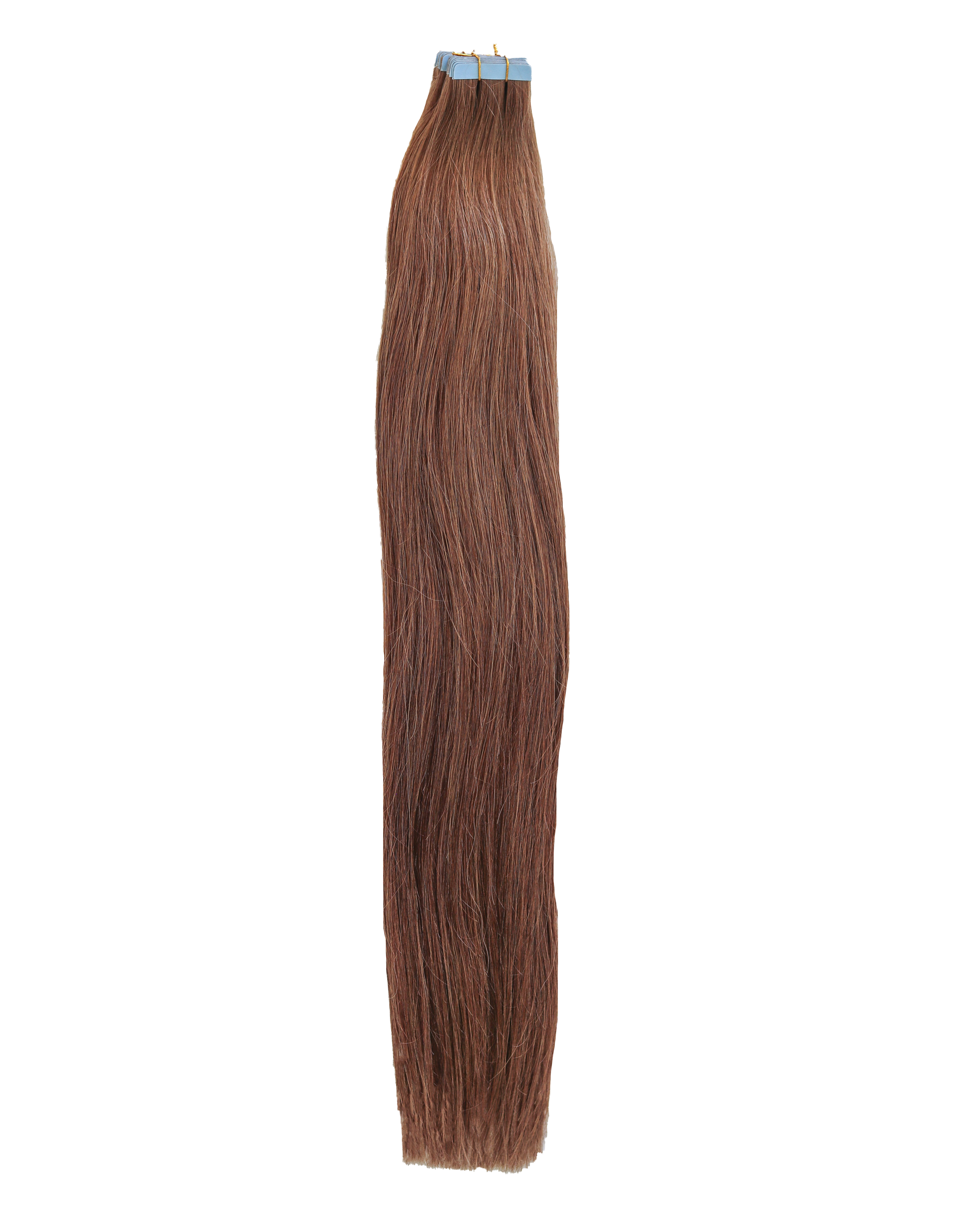24" RICH BROWN Russian Hair Tape Extensions 20pc